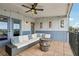 Relaxing patio with a ceiling fan and comfortable seating, perfect for entertaining at 190 Marion Ne Pl, Atlanta, GA 30307