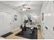 Workout room offers a mirrored wall with exercise equipment including a stationary bike and weights at 190 Marion Ne Pl, Atlanta, GA 30307