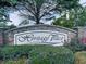 Neighborhood sign saying 