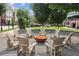 Inviting community fire pit area with Adirondack chairs, perfect for social gatherings and outdoor enjoyment at 306 Masons Row, Marietta, GA 30060