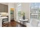 Cozy breakfast nook with pantry, natural light, and charming table setting at 306 Masons Row, Marietta, GA 30060