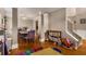 Combination dining room and play area with hardwood floors and ample space at 1355 Pinebreeze Way, Marietta, GA 30062