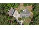 Overhead view of the home, driveway and landscaping showing layout and surroundings at 193 Stonegate Trl, Carrollton, GA 30116