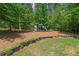 Backyard play area with a playground set, surrounded by trees and grass at 193 Stonegate Trl, Carrollton, GA 30116