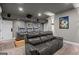 Enjoy movie nights in this home theater with comfortable seating and modern entertainment features at 193 Stonegate Trl, Carrollton, GA 30116