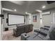 Enjoy movies in this private theater with comfortable seating, a large screen, and dimmable lights at 193 Stonegate Trl, Carrollton, GA 30116