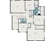 Upstairs floor plan illustrating bedroom and bathroom locations; the layout includes walk-in closets at 157 West Lake Blvd, Carrollton, GA 30116