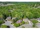 Wide aerial view of a neighborhood with lush trees and well-maintained homes at 3284 Bakers Mill Ct, Dacula, GA 30019