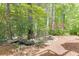 Backyard with lush trees and a natural pond area, perfect for relaxation at 3284 Bakers Mill Ct, Dacula, GA 30019