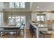 Eat in Kitchen area with barstool seating, stainless steel appliances, and granite counters at 3284 Bakers Mill Ct, Dacula, GA 30019