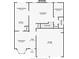 Detailed floor plan showcases open-concept living with kitchen, dining, living room, breakfast nook, and garage layout at 306 Burdock Trce, Woodstock, GA 30188