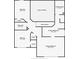 Upstairs floor plan features primary bedroom, bathroom, walk-in closet, and two additional bedrooms at 306 Burdock Trce, Woodstock, GA 30188