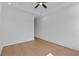 Bedroom with hardwood floors and a fan at 157 Shadburn Ferry Rd, Buford, GA 30518