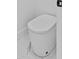 Modern, sleek, white toilet in a minimalist bathroom; complements modern design at 157 Shadburn Ferry Rd, Buford, GA 30518