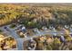 Beautiful aerial view of a quiet residential neighborhood surrounded by mature trees and landscaping at 3224 Wolf Club Sw Ln, Atlanta, GA 30349