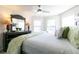 Main bedroom featuring a large bed with bedside tables with lamps and a window with a view at 3126 Cove View Ct, Dacula, GA 30019