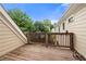 Spacious back deck overlooking the yard, great for outdoor entertaining and relaxing at 1122 Parkview Pl, Smyrna, GA 30080