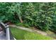 Great view from the balcony of lush trees, manicured landscaping, and a beautiful sidewalk at 1717 N Decatur Ne Rd # 117, Atlanta, GA 30307