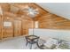 Spacious attic area with wood paneling and a view of the interior at 519 E Valley Ne Rd, Rydal, GA 30171