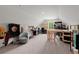 Spacious attic with carpet flooring, offering ample storage and potential for customization at 65 Harmony Woods Ln, Dallas, GA 30157
