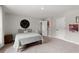Bedroom with neutral walls, carpeted floor, and door that offers flexible living space at 65 Harmony Woods Ln, Dallas, GA 30157