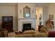 Inviting living room featuring a fireplace and classic decor for comfortable living at 1301 Haven Cir, Douglasville, GA 30135