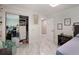 Neutral bedroom with marble floors and a large closet at 5219 Legendary Ln, Acworth, GA 30102