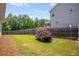 Lush backyard with a well-maintained lawn and privacy fence at 1374 Highland Wood Ct, Auburn, GA 30011