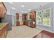 Bright kitchen with granite countertops, stainless steel appliances, and tile backsplash at 1920 Lee Patrick Dr, Dacula, GA 30019