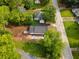 Aerial shot showcasing the property's location, surrounded by lush greenery at 2209 Browns Mill Se Rd, Atlanta, GA 30315