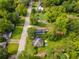 Aerial view highlighting neighborhood homes, tree coverage, and proximity to roads at 2209 Browns Mill Se Rd, Atlanta, GA 30315