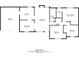 Floor plan showing layout of bedrooms, kitchen, living room, bathrooms and garage at 310 Rippling Brook Trce, Palmetto, GA 30268