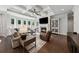Inviting living room features hardwood floors, a cozy fireplace, and natural light at 107 Equest Dr, Canton, GA 30115