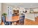 Cozy breakfast nook with views to the backyard and open to the kitchen and living areas at 1564 Stepstone Way, Lawrenceville, GA 30043