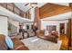 Bright living room with fireplace, vaulted ceiling, hardwood floors and comfortable seating at 1650 Old Loganville Rd, Loganville, GA 30052