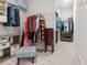 Large walk-in closet featuring ample hanging and storage space at 258 Dawson Dr, Woodstock, GA 30188