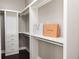 Organized walk-in closet with custom shelving and drawer space for ample storage at 3258 Bransley Way, Duluth, GA 30097