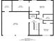 Home floorplan detailing the layout of the bedrooms, utility, and garage at 3617 Summit Trce, Decatur, GA 30034