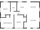Detailed floor plan showcasing the layout of the home, including the bedrooms, bathroom, kitchen, and living areas at 390 Lincoln Sw Pl, Atlanta, GA 30315