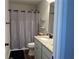 Full bathroom featuring granite countertops and a shower/tub combo at 2647 Old Snapping Shoals Rd, Mcdonough, GA 30252