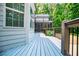Deck with connecting building and view of the trees at 7037 Tara Dr, Villa Rica, GA 30180