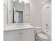 Bright bathroom with vanity and shower/tub combo at 2734 Bell Se Dr, Smyrna, GA 30080