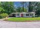 Charming home with a well-manicured lawn, red door, and a convenient carport at 4922 Glenside Ct, Stone Mountain, GA 30088
