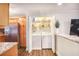 Laundry area conveniently located with a washer, dryer, and shelving for storage at 4266 Roswell Ne Rd # L3, Atlanta, GA 30342