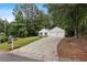 Suburban home with a long driveway and a two-car garage, set in a wooded area at 506 Bluff Ct, Woodstock, GA 30188