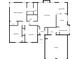 Detailed floor plan showcasing the layout of this home, including the primary bedroom and kitchen at 506 Bluff Ct, Woodstock, GA 30188