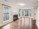 Spacious living room with a fireplace and hardwood floors at 1001 Dunning Se St, Atlanta, GA 30315