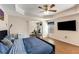 A spacious bedroom featuring an adjacent flex space, providing versatility for various activities within the home at 115 Pinnacle Ln, Mcdonough, GA 30253
