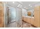The bathroom features a spacious walk-in shower and a double vanity that offers function and modern style at 1344 Fernwood Ne Cir, Brookhaven, GA 30319