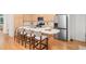 Spacious kitchen with a large island, modern appliances, and ample counter space at 1344 Fernwood Ne Cir, Brookhaven, GA 30319